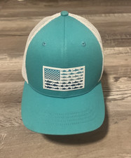 Columbia PFG Fish Flag Mesh Hat  Inshore Slam Flag  Youth Size S/M  Flexfit