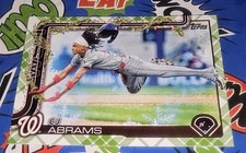 2025 Topps Holiday - C.J. Abrams #H146 Holiday Green Plaid Free Shipping 