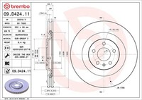 Brembo 2X Bremsscheibe Hinten Ø350 Mm InnenbelüFtet FüR Audi Q7 4M 3.0 TDI SQ7