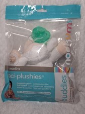 New Nookums Baby Lamb Buddies Paci Plushie Pacifier Clip Holder 5  0 Mos