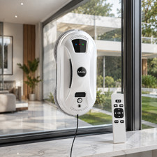 Robot Lave Vitres PuRuikai 5600Pa Télécommande Sécurité Anti-Chute EU