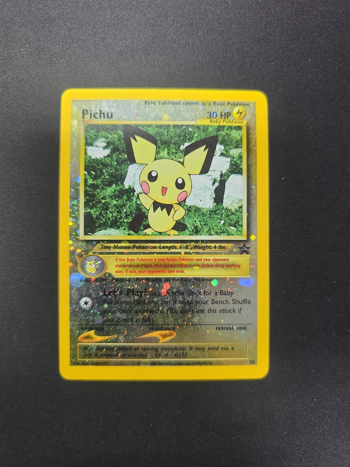 Pichu 35/53 WOTC Promo Reverse Holo LP/MP