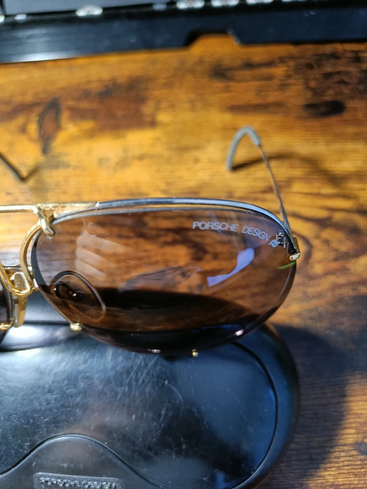 Occhiali da sole Carrera Porsche Design modello 5623 oro - argento lenti nero... - Immagine 3 di 4