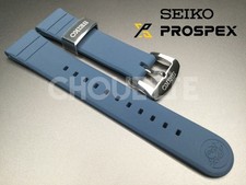 OEM Seiko King Turtle SRPF77 Dark Manta 22mm Blue Silicone Rubber Watch Strap