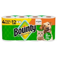Full Sheet Paper Towels - 4 Triple Rolls - 2-Ply - 75 Sheets