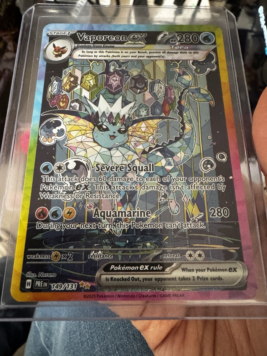 ポケモン - Vaporeon EX 149/131 Vaporeon ex Prismatic Evolutions 149/131 PSA 9