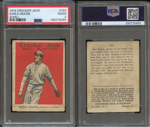 1914 Earle Moore [Earl] #124