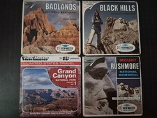 12 Reel Lot BADLANDS, BLACK HILLS, MOUNT RUSHMORE, GRAND CANYON 3D VIEW-MASTER