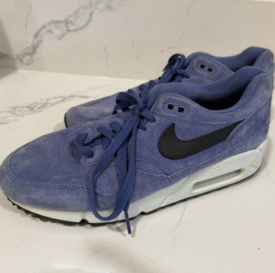 Nike Air Max 90/1 Purple Basalt Men s US 8.5 Women s US 10; Excellent Condition 