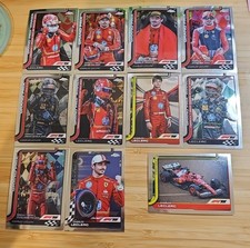 2025 TOPPS Chrome F1 Charles Leclerc Lot of 11 Base Cards Scuderia Ferrari