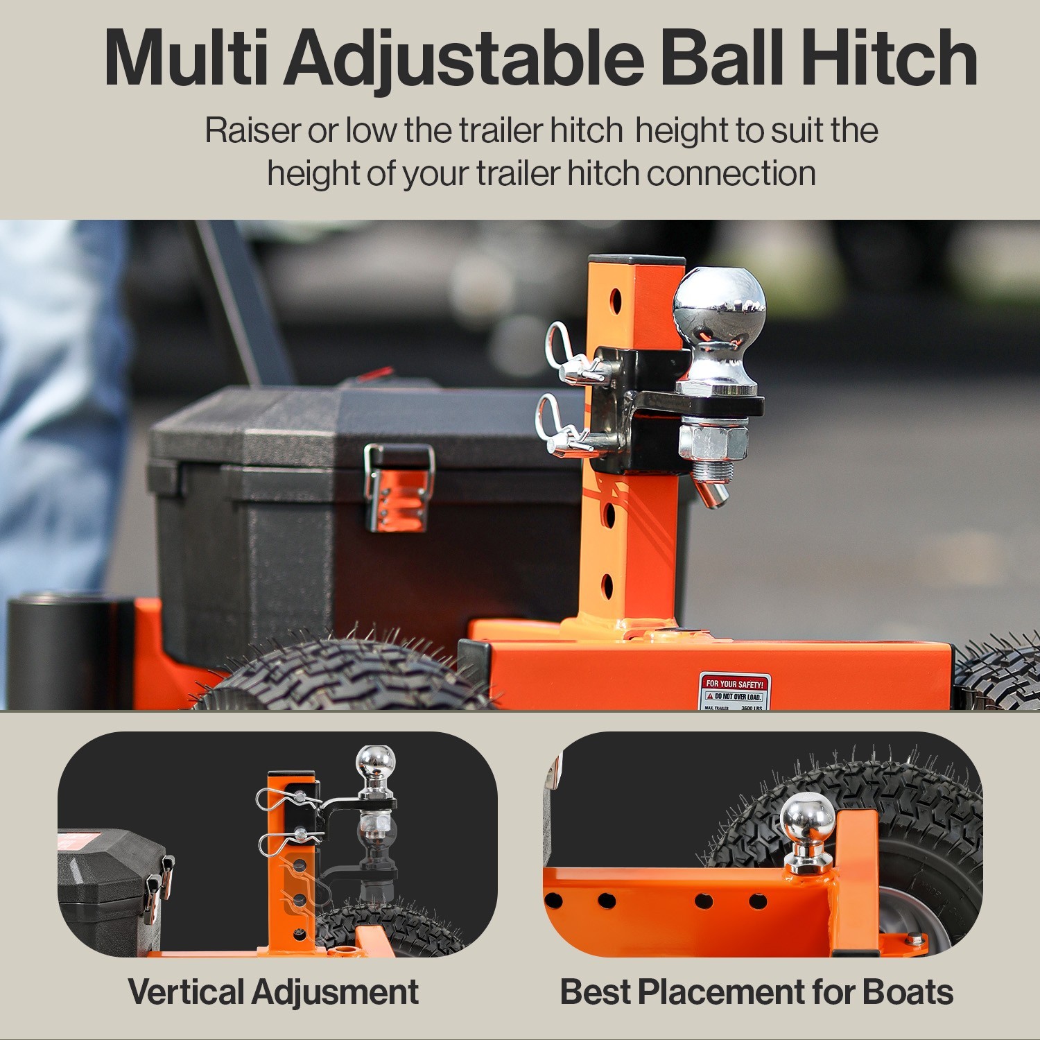 SuperHandy Electric Trailer Dolly - 3600lbs