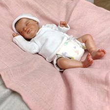 10inch/25cm Lifelike Newborn Reborn Doll Sleeping Cloth Body Soft Body Baby