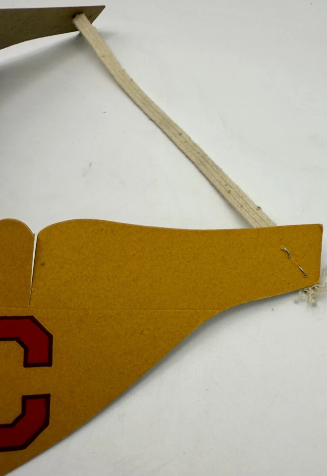 De colección USC University Souvenir Southern Californian Visera de Papel Fútbol Años 50 Foto 4 de 4