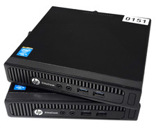 Lot of 2 HP EliteDesk 800 G1 DM Micro Computers i5-4590T, 8GB RAM, 256GB SSD