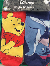 Disney Winnie the Pooh 10 Pair Low Cut Socks Multicolor Unisex Kids One Size