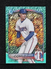 2025 Bowman Chrome Prospects Aqua Shimmer Refractor /125 Alejandro Rosario 13c1