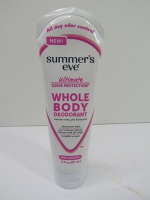 Summer's Eve Women's 3 fl. oz. Full Body Deodorant Simply Sensitive Sealed Tube