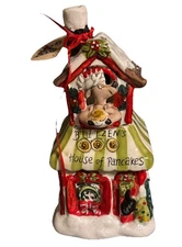 BLUE SKY CHRISTMAS BLITZEN’S HOUSE OF PANCAKES Tea  Light Candle Holder NWT