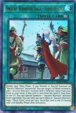 Yu-Gi-Oh TCG IGAS-DE055 UR Ancient Warriors Saga - Drei Besuche Zündangriff