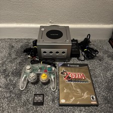 Silver Gamecube Console with games Installed  (NTSC-J) switch 