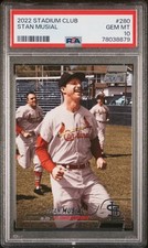 Stan Musial 2022 Topps Stadium Club #280 PSA 10 Gem Mint POP 2