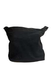 ORCIVAL Shoulder Bag, Canvas, Black, Logo Patch