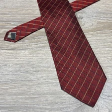 Tesoro Rosso Uomo Moda Neck Tie Handmade Luxury 100% Silk Textured Jacquard