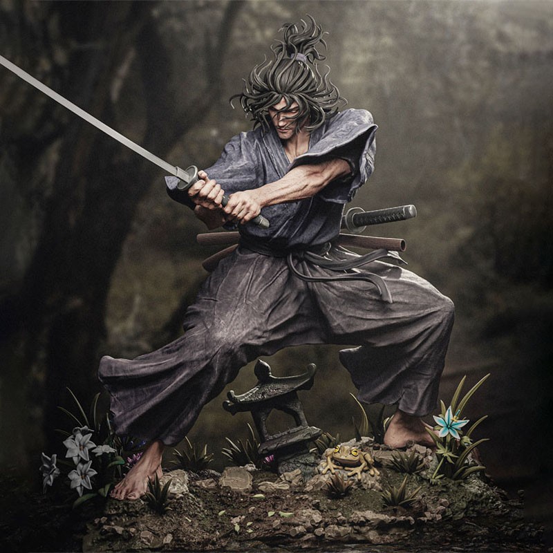 Musashi ザンボッティモデル ムサシ Miyamoto Musashi 3D print figure 1/6 29cm Model Kit Unpainted