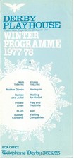 Derby Playhouse winter programme 1977-78 *