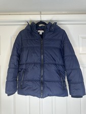 Calvin Klein Jeans Boys Hooded Navy Blue Puffer Jacket Size L/G 14/16