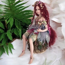 Show Stoppers Eternity Fairy Doll ￼Florence ￼Maranuk Red Hair Forest Nymph ￼26”