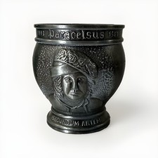 1982 MortarParacelsus Pharmacy Medicine Apothecary Anniversary Edition Pewter