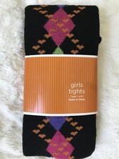 NIP Girls Tights, Size S/M, Black/Multi