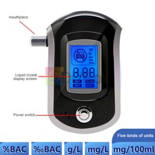 AT6000 Breath Digital Alcohol Tester LCD Display Breathalyzer Detector Tester
