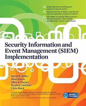 Security Information and Event - Paperback, by David R. Miller; - Good