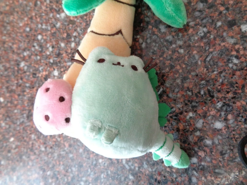 Mochila Pusheen the Cat Pusheenosaurus Super Deluxe Clipe Chaveiro NOVA Gund - Imagem 2 de 4