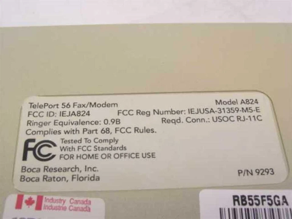 Global Village A824 Tele Port 56 Fax/Modem 9294 - No Power Cable - Image 4 of 4