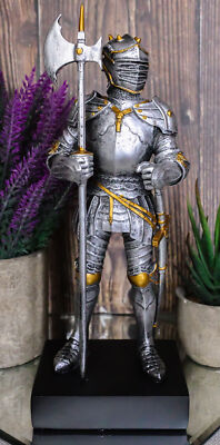 Silver & Gold Italian Knight Figurine 9