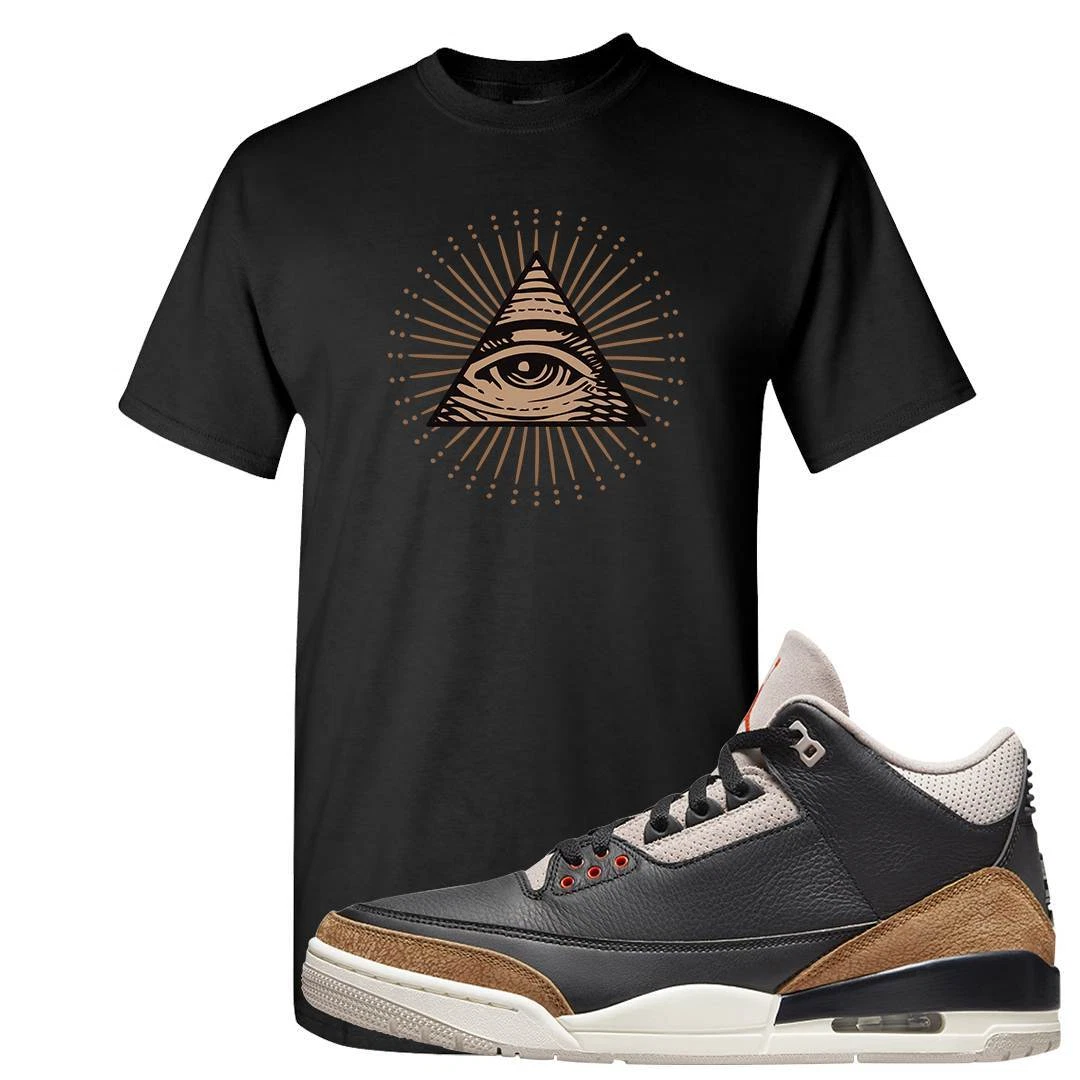 Desert Elephant 3s T Shirt All Seeing Eye Black eBay