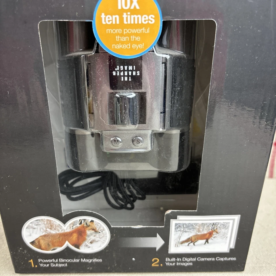 Sharper Image 10x25 Digital Camera Binoculars #1629353, Accs Kit Inc. New - Image 3 of 4