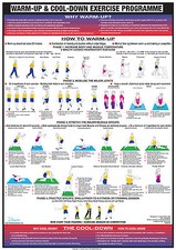 Warm Up Cool Down Chart | Cardio and Stretching Exercises