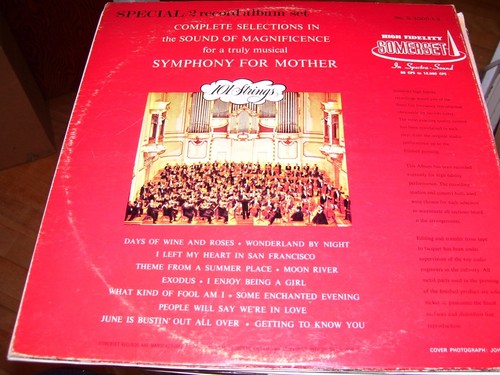 101 STRINGS-SYMPHONY FOR MOTHER-LP-VG+-THE SOUND OF MAGNIFICENCE - Picture 2 of 2