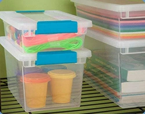 Sterilite Medium Clip Storage Box 19628604 4 Pack - Image 4 of 4