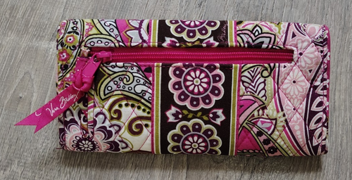Vera Bradley Trifold Wallet Bohemian Blooms Organizer Clutch Retired