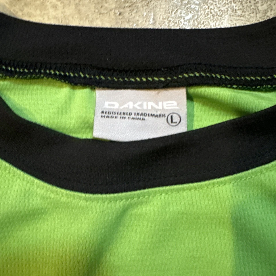 Jersey Dakine para hombre grande manga larga verde neón talla grande Foto 3 de 4