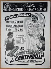 THE CANTERVILLE GHOST, Margaret O'Brien, Charles Laughton, 1944, Pressbook 569
