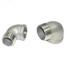 BSP Female and Male 304 Stainless Steel 90  Elbow Connector Pipe Fitting