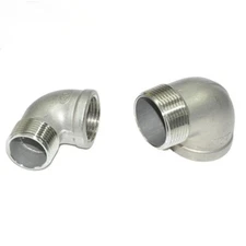 BSP Female and Male 304 Stainless Steel 90 ° Elbow Connector Pipe Fitting