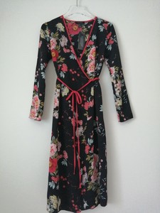 primark red floral dress