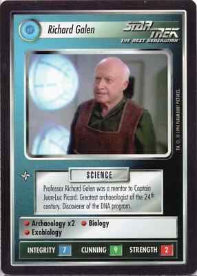 Star Trek CCG Richard Galen Near-Mint/NM Rare   Premier Limited 1994